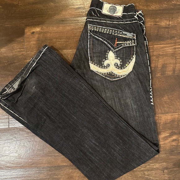 VINTAGE LAGUNA BEACH DISTRESSED SKULL JEANS - www.i-nth.com